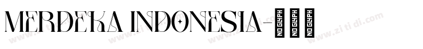 Merdeka Indonesia字体转换